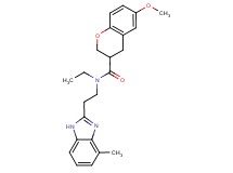 N-ethyl-6-methoxy-N-[2-(4-methyl-1H-benzimidazol-2-yl)ethyl]-3-chromanecarboxamide