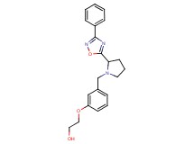 2-(3-{[2-(3-phenyl-1,2,4-oxadiazol-5-yl)-1-pyrrolidinyl]methyl}phenoxy)ethanol