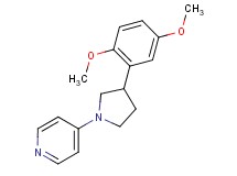 4-[3-(2,5-dimethoxyphenyl)-1-pyrrolidinyl]pyridine