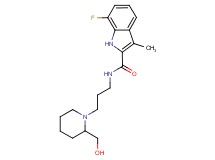 7-fluoro-N-{3-[2-(hydroxymethyl)piperidin-1-yl]propyl}-3-methyl-1H-indole-2-carboxamide