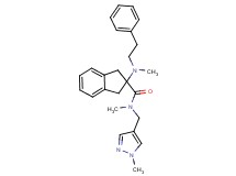 N-methyl-2-[methyl(2-phenylethyl)amino]-N-[(1-methyl-1H-pyrazol-4-yl)methyl]-2-indanecarboxamide