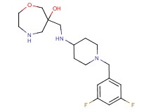 6-({[1-(3,5-difluorobenzyl)-4-piperidinyl]amino}methyl)-1,4-oxazepan-6-ol dihydrochloride