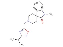 1'-[(3-isopropyl-1,2,4-oxadiazol-5-yl)methyl]-1-methylspiro[indole-3,4'-piperidin]-2(1H)-one
