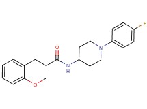 N-[1-(4-fluorophenyl)piperidin-4-yl]chromane-3-carboxamide