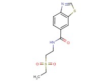 N-[2-(ethylsulfonyl)ethyl]-1,3-benzothiazole-6-carboxamide