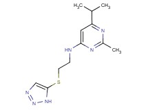 6-isopropyl-2-methyl-N-[2-(1H-1,2,3-triazol-5-ylthio)ethyl]pyrimidin-4-amine