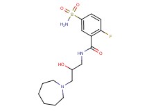 5-(aminosulfonyl)-N-[3-(1-azepanyl)-2-hydroxypropyl]-2-fluorobenzamide
