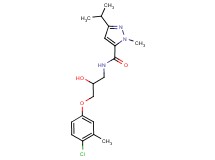 N-[3-(4-chloro-3-methylphenoxy)-2-hydroxypropyl]-3-isopropyl-1-methyl-1H-pyrazole-5-carboxamide