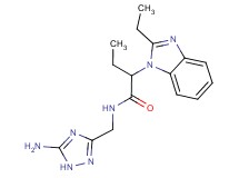 N-[(5-amino-1H-1,2,4-triazol-3-yl)methyl]-2-(2-ethyl-1H-benzimidazol-1-yl)butanamide