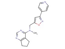 N-methyl-N-{[3-(4-pyridinyl)-5-isoxazolyl]methyl}-6,7-dihydro-5H-cyclopenta[d]pyrimidin-4-amine