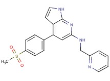 4-[4-(methylsulfonyl)phenyl]-N-(pyridin-2-ylmethyl)-1H-pyrrolo[2,3-b]pyridin-6-amine
