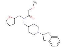 N-{[1-(2,3-dihydro-1H-inden-2-yl)piperidin-4-yl]methyl}-2-methoxy-N-(tetrahydrofuran-2-ylmethyl)acetamide