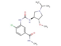 4-chloro-3-[({[(3S*,4S*)-1-isopropyl-4-methoxypyrrolidin-3-yl]amino}carbonyl)amino]-N-methylbenzamide