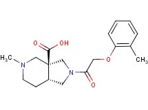 (3aS*,7aR*)-5-methyl-2-[(2-methylphenoxy)acetyl]octahydro-3aH-pyrrolo[3,4-c]pyridine-3a-carboxylic acid