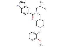 N-isobutyl-N-{[1-(2-methoxybenzyl)-4-piperidinyl]methyl}-1H-indole-5-carboxamide