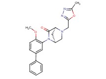 (1S*,4S*)-2-(4-methoxy-3-biphenylyl)-5-[(5-methyl-1,3,4-oxadiazol-2-yl)methyl]-2,5-diazabicyclo[2.2.1]heptan-3-one