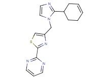 2-{4-[(2-cyclohex-3-en-1-yl-1H-imidazol-1-yl)methyl]-1,3-thiazol-2-yl}pyrimidine