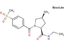 (4S)-4-amino-N-ethyl-1-[4-(methylsulfonyl)benzoyl]-L-prolinamide