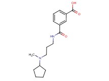 3-[({3-[cyclopentyl(methyl)amino]propyl}amino)carbonyl]benzoic acid