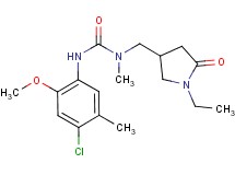 N'-(4-chloro-2-methoxy-5-methylphenyl)-N-[(1-ethyl-5-oxopyrrolidin-3-yl)methyl]-N-methylurea