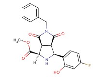 methyl (1R*,3S*,3aR*,6aS*)-5-benzyl-3-(4-fluoro-2-hydroxyphenyl)-4,6-dioxooctahydropyrrolo[3,4-c]pyrrole-1-carboxylate