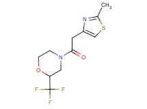 4-[(2-methyl-1,3-thiazol-4-yl)acetyl]-2-(trifluoromethyl)morpholine