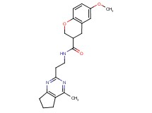 6-methoxy-N-[2-(4-methyl-6,7-dihydro-5H-cyclopenta[d]pyrimidin-2-yl)ethyl]-3-chromanecarboxamide
