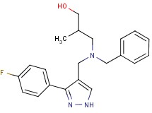 3-(benzyl{[3-(4-fluorophenyl)-1H-pyrazol-4-yl]methyl}amino)-2-methylpropan-1-ol