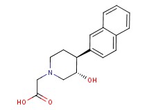 [(3S*,4S*)-3-hydroxy-4-(2-naphthyl)piperidin-1-yl]acetic acid