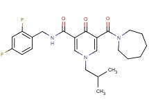 5-(1-azepanylcarbonyl)-N-(2,4-difluorobenzyl)-1-isobutyl-4-oxo-1,4-dihydro-3-pyridinecarboxamide