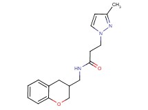 N-(3,4-dihydro-2H-chromen-3-ylmethyl)-3-(3-methyl-1H-pyrazol-1-yl)propanamide