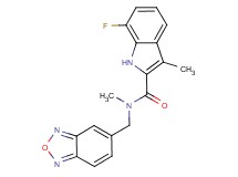 N-(2,1,3-benzoxadiazol-5-ylmethyl)-7-fluoro-N,3-dimethyl-1H-indole-2-carboxamide