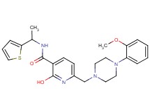 2-hydroxy-6-{[4-(2-methoxyphenyl)-1-piperazinyl]methyl}-N-[1-(2-thienyl)ethyl]nicotinamide