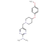 5-{[4-(4-methoxyphenoxy)-1-piperidinyl]methyl}-N,N-dimethyl-2-pyrimidinamine