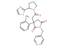 3-(2-methylphenyl)-3-{2-oxo-2-[2-(1,3-thiazol-2-yl)-1-pyrrolidinyl]ethyl}-1-(4-pyridinylmethyl)-2,5-pyrrolidinedione