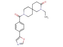 2-ethyl-9-[4-(1,3-oxazol-5-yl)benzoyl]-2,9-diazaspiro[5.5]undecan-3-one