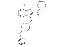 8-methyl-2-(4-morpholinylcarbonyl)-3-{[4-(2-thienylmethyl)-1-piperazinyl]methyl}imidazo[1,2-a]pyridine
