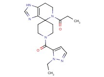 1'-[(1-ethyl-1H-pyrazol-5-yl)carbonyl]-5-propionyl-1,5,6,7-tetrahydrospiro[imidazo[4,5-c]pyridine-4,4'-piperidine]