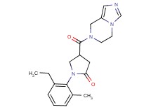 4-(5,6-dihydroimidazo[1,5-a]pyrazin-7(8H)-ylcarbonyl)-1-(2-ethyl-6-methylphenyl)pyrrolidin-2-one