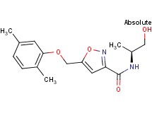 5-[(2,5-dimethylphenoxy)methyl]-N-[(1S)-2-hydroxy-1-methylethyl]isoxazole-3-carboxamide