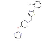 2-[(1-{[2-(2-methylphenyl)-1,3-thiazol-5-yl]methyl}piperidin-4-yl)oxy]pyrimidine
