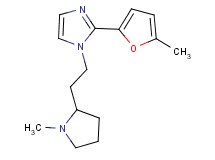 2-(5-methyl-2-furyl)-1-[2-(1-methylpyrrolidin-2-yl)ethyl]-1H-imidazole