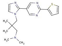 (2,2-dimethyl-3-{2-[2-(2-thienyl)pyrimidin-5-yl]-1H-imidazol-1-yl}propyl)dimethylamine