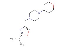1-[(2-isopropyl-1,3-oxazol-4-yl)methyl]-4-(tetrahydro-2H-pyran-4-yl)piperazine