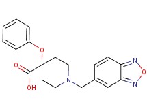 1-(2,1,3-benzoxadiazol-5-ylmethyl)-4-phenoxypiperidine-4-carboxylic acid