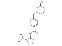 N-(1-isopropyl-1H-1,2,4-triazol-5-yl)-4-[(3-methylpiperidin-1-yl)methyl]benzamide
