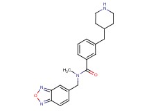 N-(2,1,3-benzoxadiazol-5-ylmethyl)-N-methyl-3-(4-piperidinylmethyl)benzamide hydrochloride