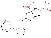 (3aR*,6aR*)-2-acetyl-5-[(1-pyrimidin-2-yl-1H-pyrrol-2-yl)methyl]hexahydropyrrolo[3,4-c]pyrrole-3a(1H)-carboxylic acid