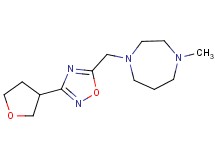 1-methyl-4-{[3-(tetrahydrofuran-3-yl)-1,2,4-oxadiazol-5-yl]methyl}-1,4-diazepane