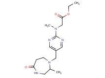 ethyl (methyl{5-[(2-methyl-5-oxo-1,4-diazepan-1-yl)methyl]pyrimidin-2-yl}amino)acetate
